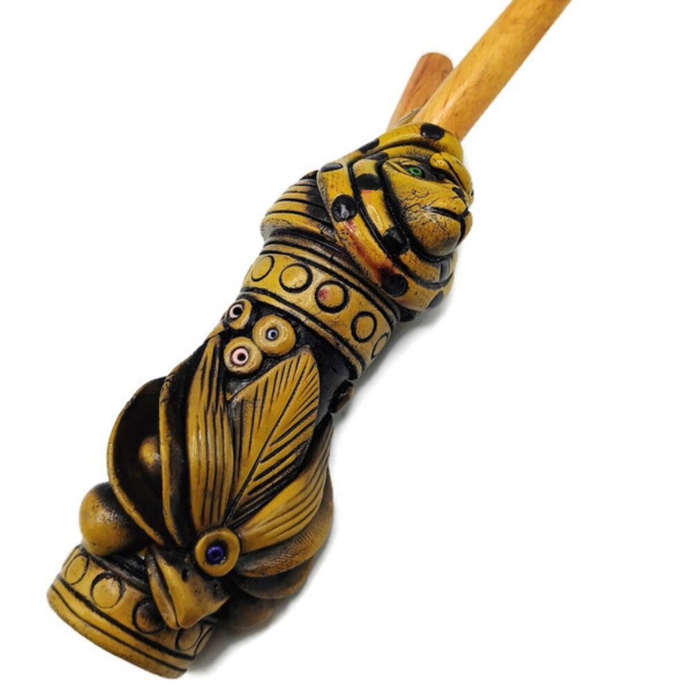 Monk Applicator 2 in 1 Handmade Peruvian Crafts Condor Cusco Snake Design